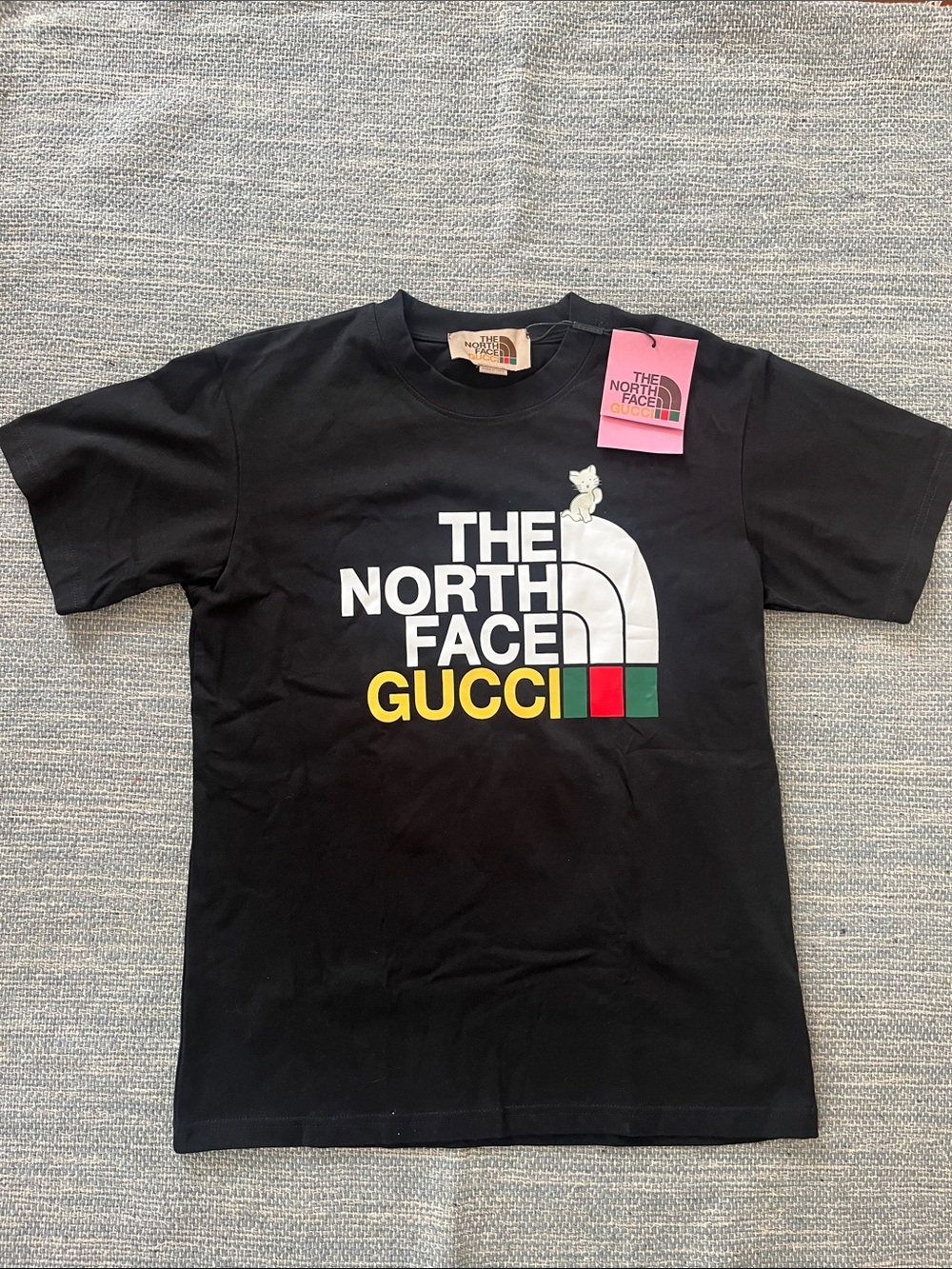 Gucci x The North Face Cotton Black T Shirt Medium